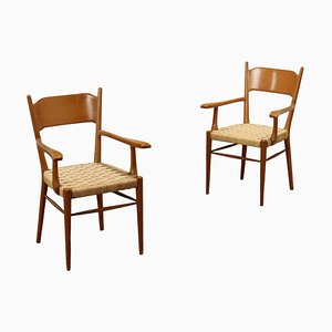 Small Rope Chairs, Italy, 1950s, Set of 2-VMM-1795025