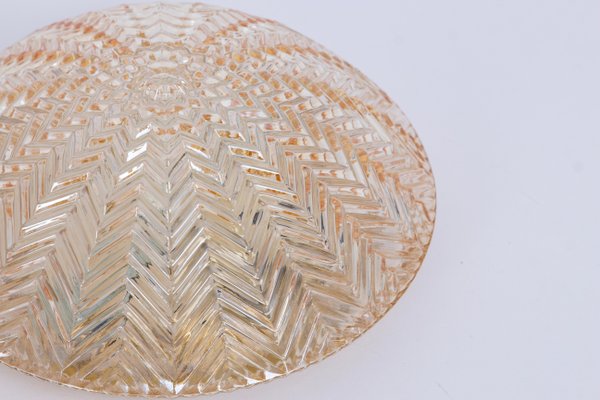 Small Round Glass Flush Mount attributed to Limburg, Germany, 1970s-UGR-1756246