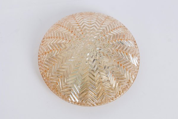 Small Round Glass Flush Mount attributed to Limburg, Germany, 1970s-UGR-1756246