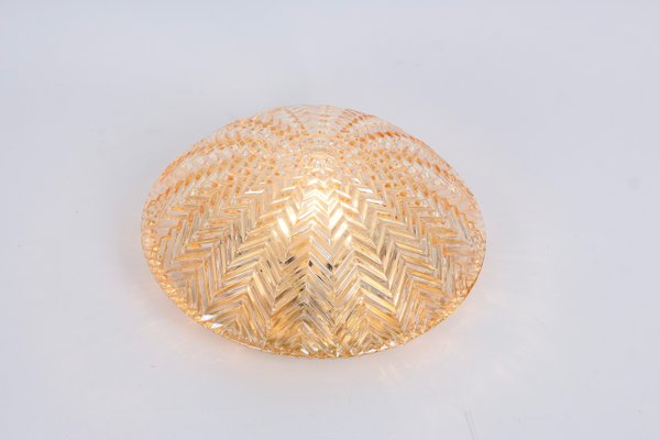 Small Round Glass Flush Mount attributed to Limburg, Germany, 1970s-UGR-1756246