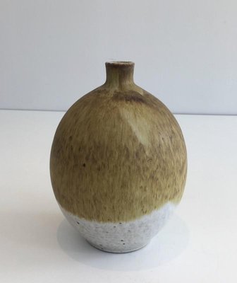 Small Sandstone Single-Flower Vase by Edouard Chapallaz for Chapallaz Duillier, Switzerland, 1950s-BA-658394