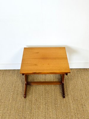 Small Scandinavian Teak Coffee Table, 1960s-PLK-2020026