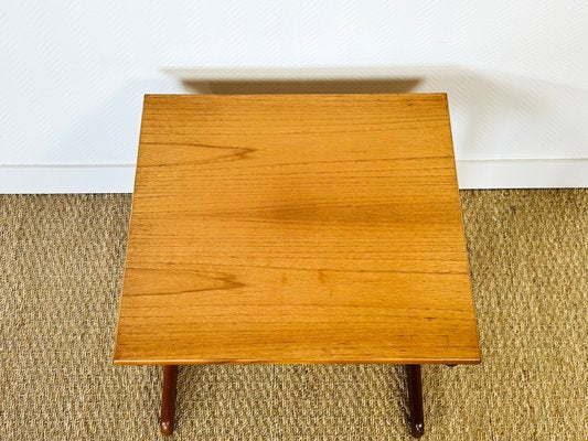 Small Scandinavian Teak Coffee Table, 1960s-PLK-2020026