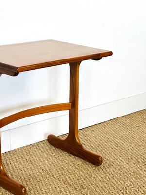 Small Scandinavian Teak Coffee Table, 1960s-PLK-2020030