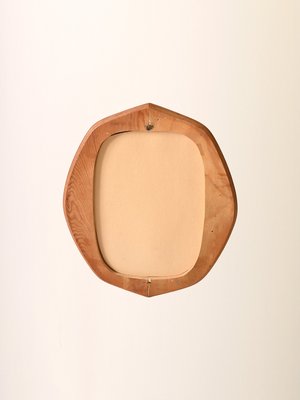 Small Scandinavian Teak Mirror, 1960s-QWP-2035871