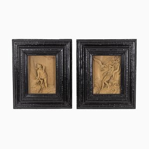 Small Sculpted Pictures, 1880s, Set of 2-CEJ-746837