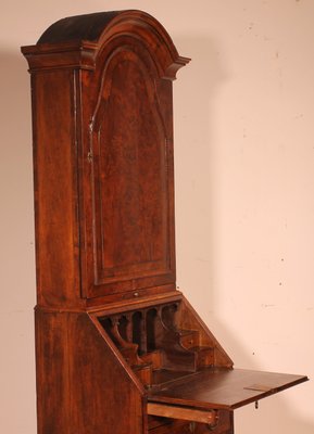 Small Secretaire in Burl Walnut with Dome, 18th Century-HPU-1060972