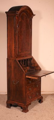 Small Secretaire in Burl Walnut with Dome, 18th Century-HPU-1060972