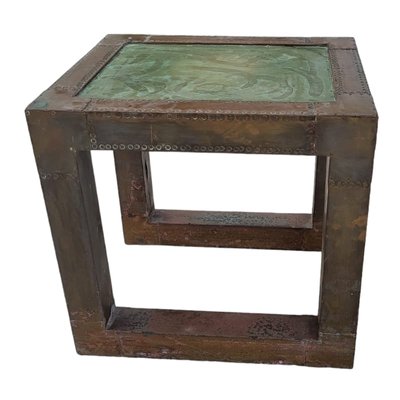 Small Side Table in Brass by Rodolfo Dubarry, 1980s-TCS-1780743