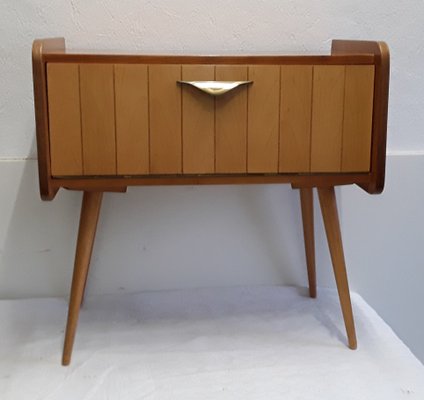 Small Sideboard with Brass Handle, 1960s-HOI-743139