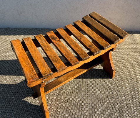 Small Slatted Bench, 1950s-WZZ-1793217