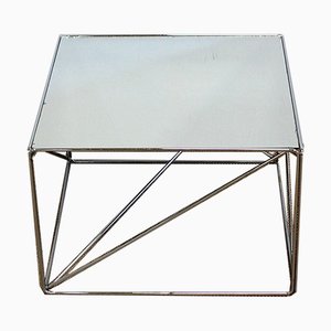 Small Sofa End Table in Chromed Metal by Max Sauze, 1970s-RVK-985007