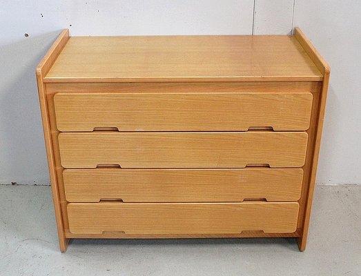 Small Solid Ash Chest of Drawers, 1970s-RVK-859146