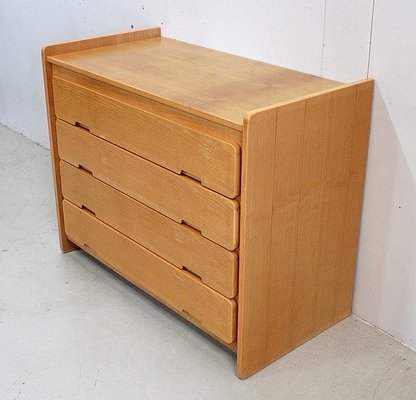 Small Solid Ash Chest of Drawers, 1970s-RVK-859146