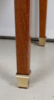 Small Solid Oak Blonde Side Table, 1950s-RVK-948655