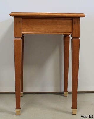 Small Solid Oak Blonde Side Table, 1950s-RVK-948655