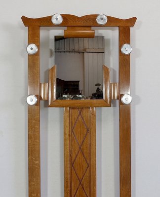 Small Solid Oak Coat Rack, 1940-RVK-1244958