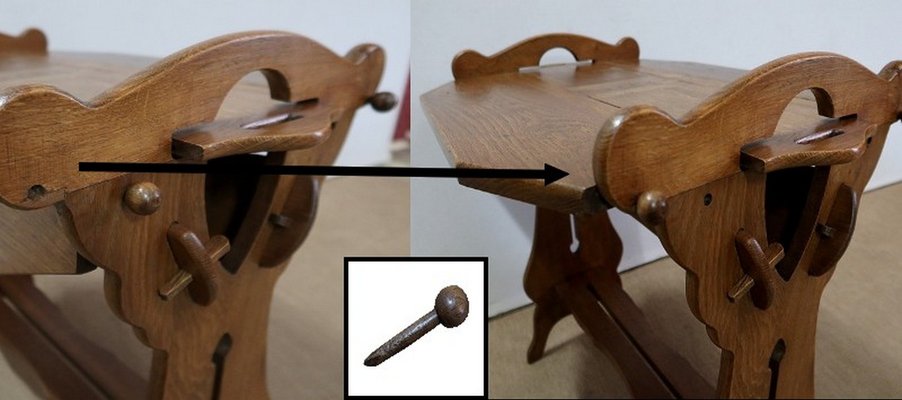 Small Solid Oak System Table, 1920-RVK-1125762