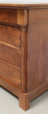 Small Solid Walnut Chest of Drawers, 1800s-RVK-904498