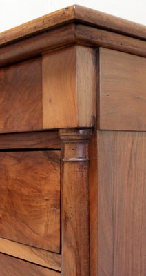 Small Solid Walnut Chest of Drawers, 1800s-RVK-904498