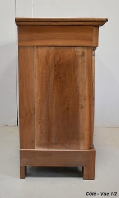 Small Solid Walnut Chest of Drawers, 1800s-RVK-904498