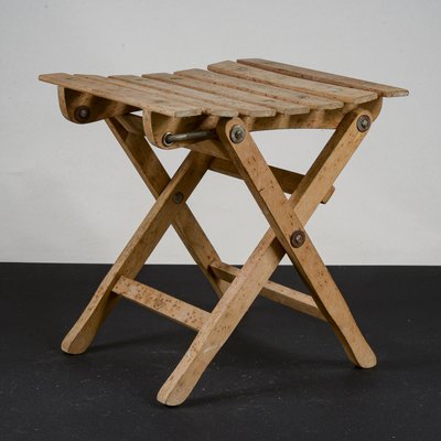 Small Stool with Foldable Wood from Fratelli Reguitti-RAQ-1735662