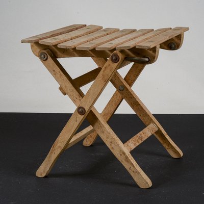 Small Stool with Foldable Wood from Fratelli Reguitti-RAQ-1735662