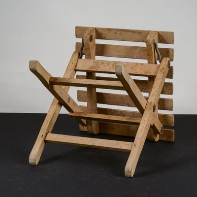 Small Stool with Foldable Wood from Fratelli Reguitti-RAQ-1735662