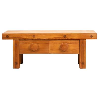 Small Swedish 20th Century Low Pine Bench from Karl Andersson & Söner-MJF-955843