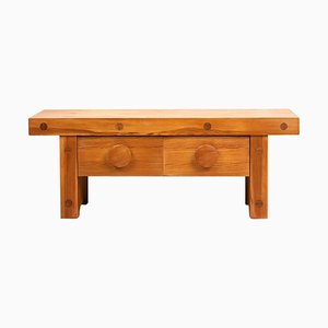 Small Swedish 20th Century Low Pine Bench from Karl Andersson & Söner-MJF-955843