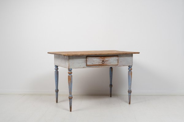 Small Swedish Folk Art Table, 1800s-MJF-1329755