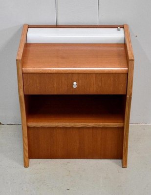 Small Teak Nightstand, 1970s-RVK-863097