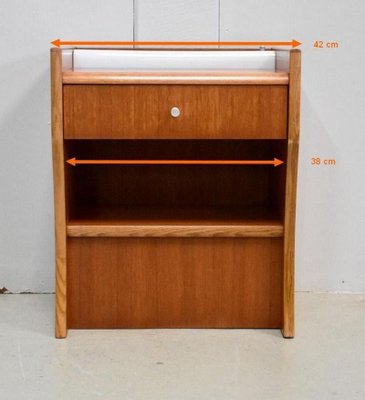 Small Teak Nightstand, 1970s-RVK-863097