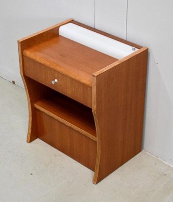 Small Teak Nightstand, 1970s-RVK-863097