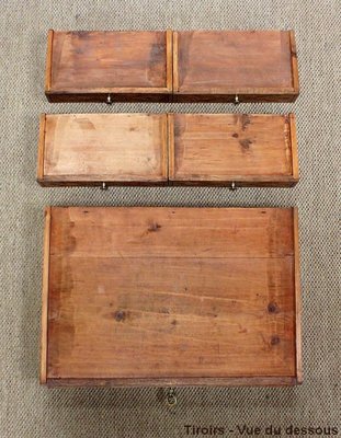 Small Tiered Child's Desk in Solid Oak, Late 19th Century-RVK-1009289