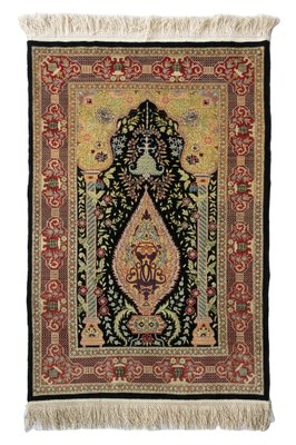 Small Turkish Hereke Rug in Pure Silk-ZVH-1296035