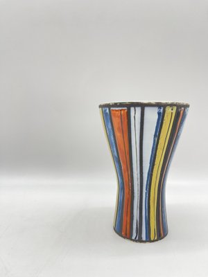 Small Vase with Pyjama Decoration by Roger Capron for Vallauris, 1960s-LA-1292183