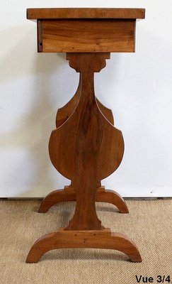 Small Vide-Poche Table in Solid Walnut, Mid-19th Century-RVK-1016309