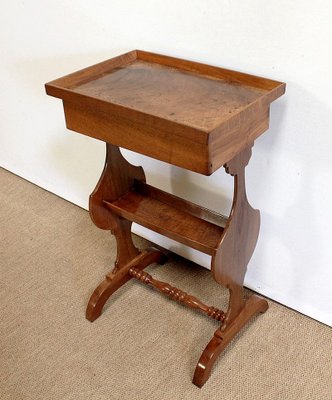 Small Vide-Poche Table in Solid Walnut, Mid-19th Century-RVK-1016309