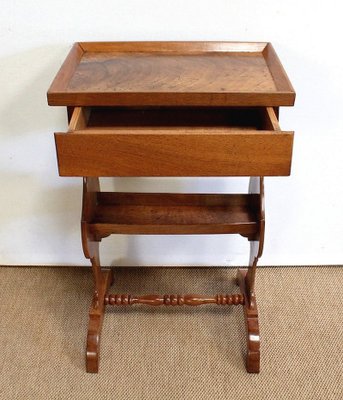 Small Vide-Poche Table in Solid Walnut, Mid-19th Century-RVK-1016309