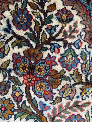 Small Vintage Indian Fine Silk Rug-YMM-1062117