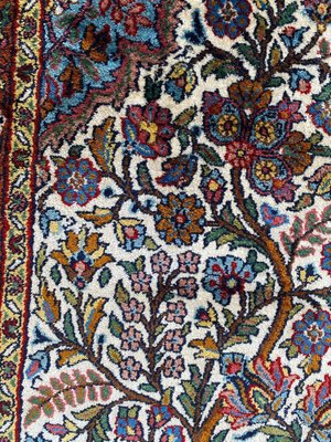 Small Vintage Indian Fine Silk Rug-YMM-1062117