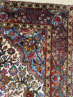 Small Vintage Indian Fine Silk Rug-YMM-1062117