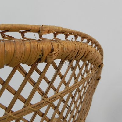 Small Vintage Rattan & Bamboo Emmanuelle Chair-TL-1210329