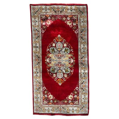 Small Vintage Silk Turkish Rug-YMM-1068077