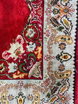 Small Vintage Silk Turkish Rug-YMM-1068077