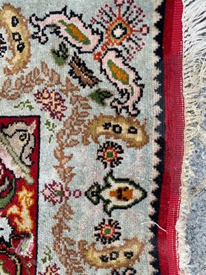 Small Vintage Silk Turkish Rug-YMM-1068077