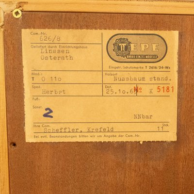 Small Walnut Shelf from Tepe, 1960s-PRK-2004544