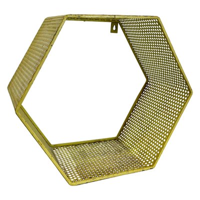 Small Yellow Cube Form Wall Unit by Mathieu Matégot, 1950-QZ-1738255