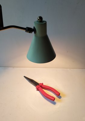 Small Yellow Scissor Lamp, Italy, 1950s-EI-1314032